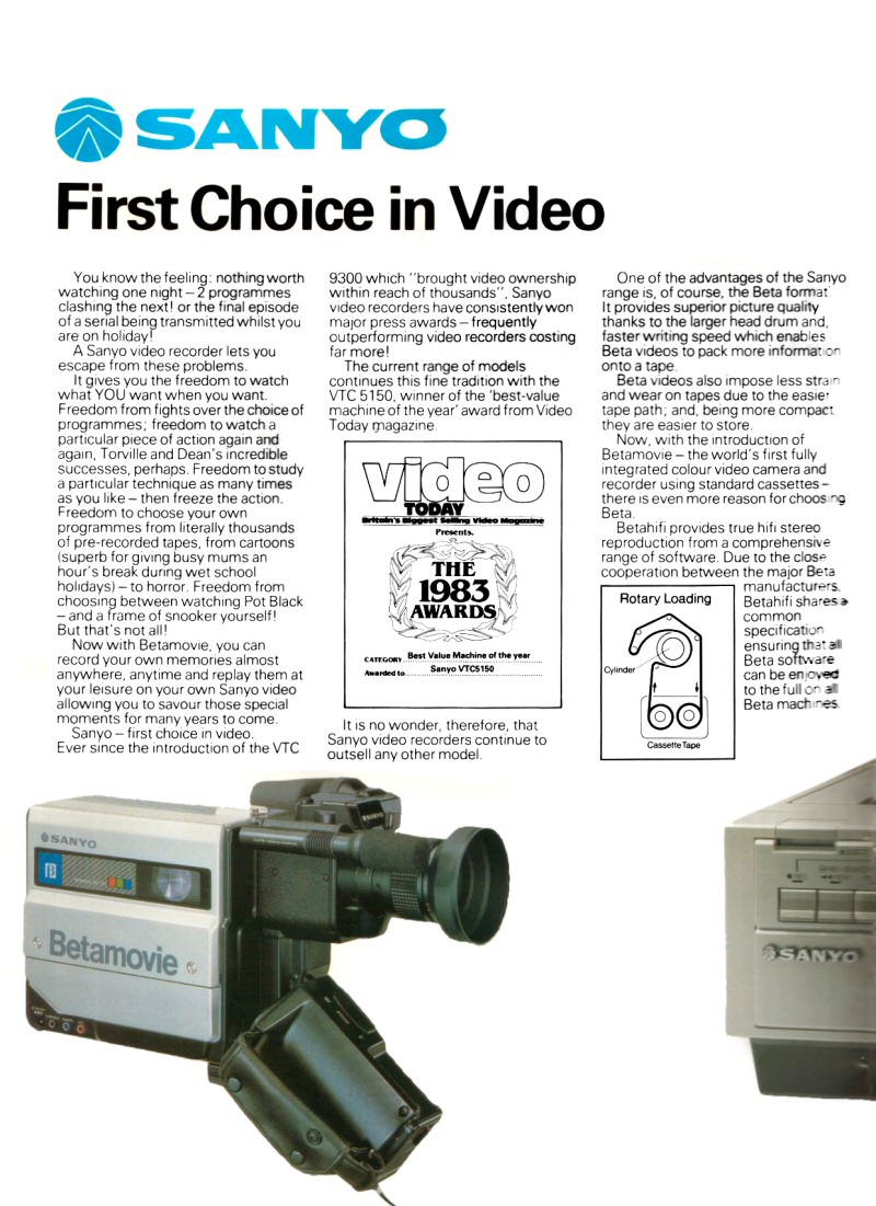 VTC5150 Betamax Riemen Set fur Videorecorder 4 Riemen Sanyo VTC-5150 