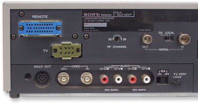 Sony Betamax SLO-420 rear view