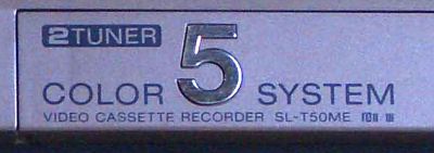 SL-T50 2 tuner color 5 system