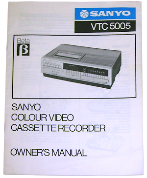 VTC-5005 owner manual