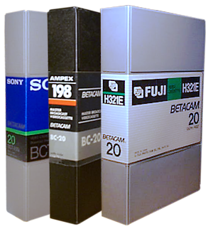 Group of 3 Betacam tapes